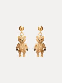 Baby Bear Crystal Earrings Front View