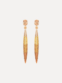 Crystal Pavé Spike Earrings Front View