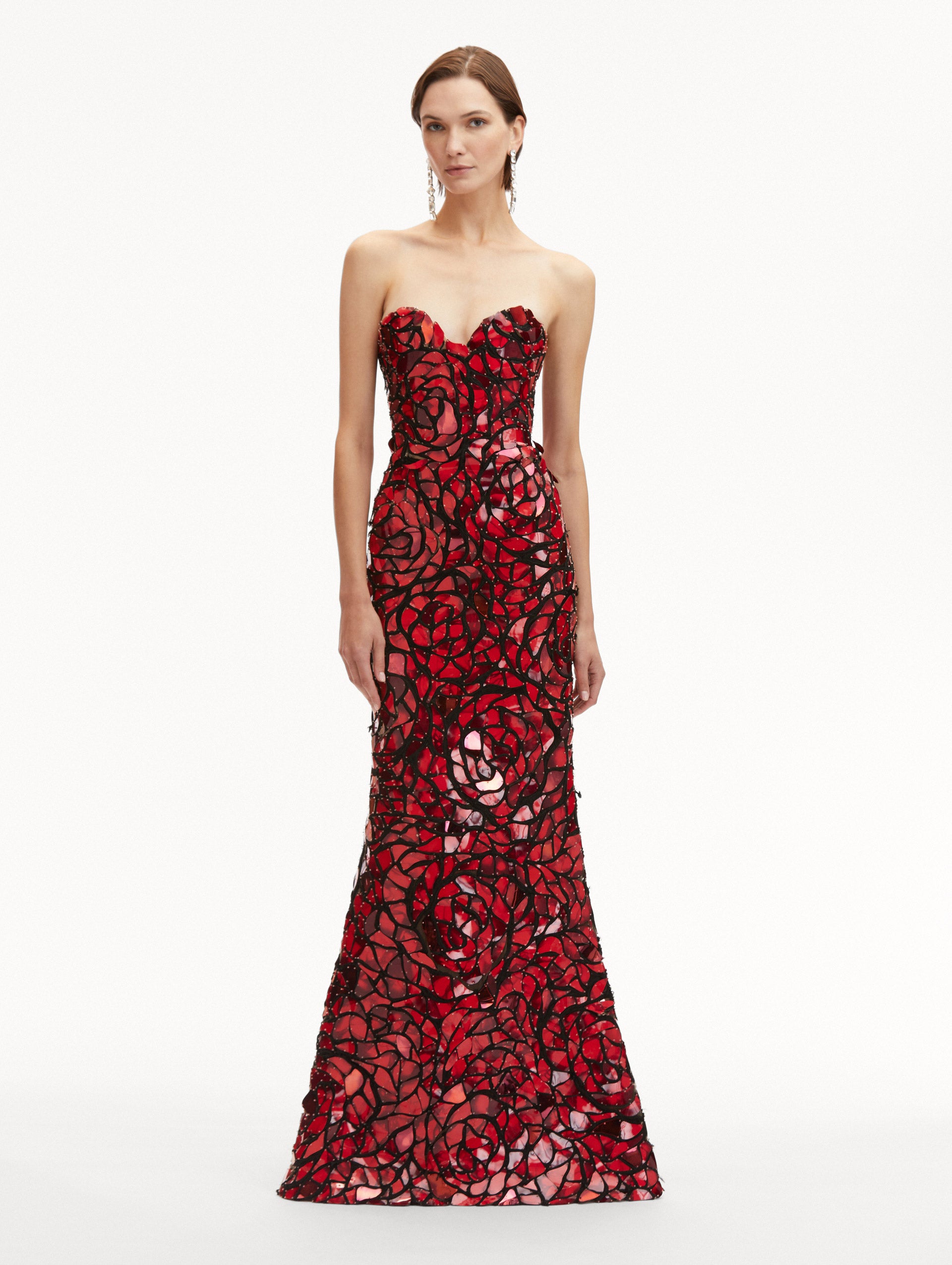 Rose Mosaic Gown Front View