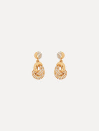 Love Knot Drop Earrings Front View