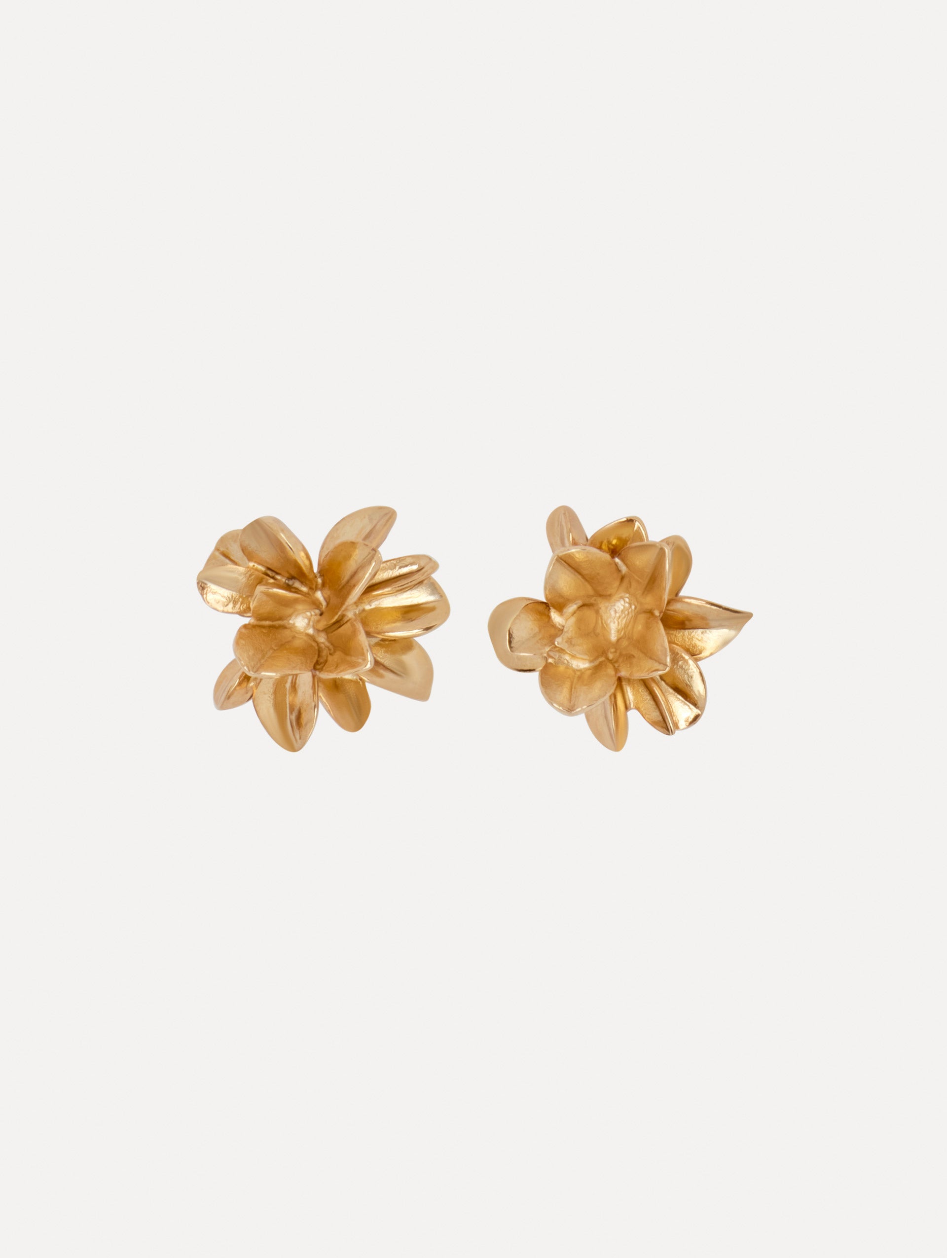 Flower Stud Earrings Front View