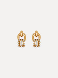 Pavé Link Earrings Front View