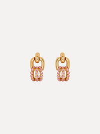 Pavé Link Earrings Front View