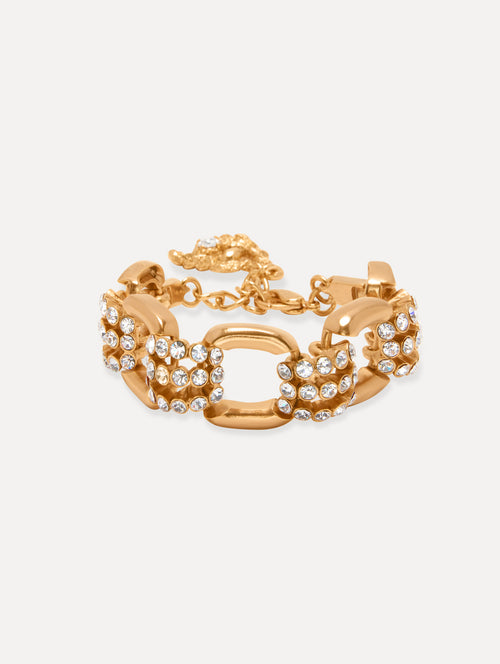 Pavé Link Bracelet Front View