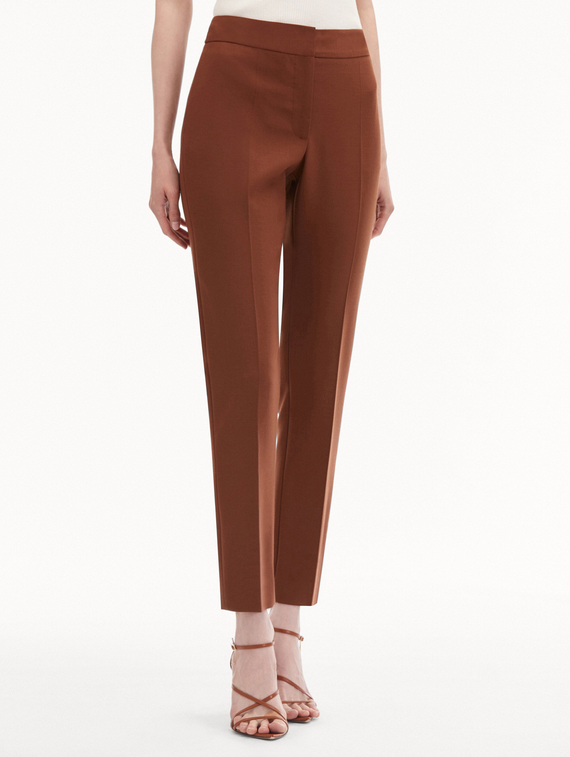 Zip-Front Skinny Pant Side View