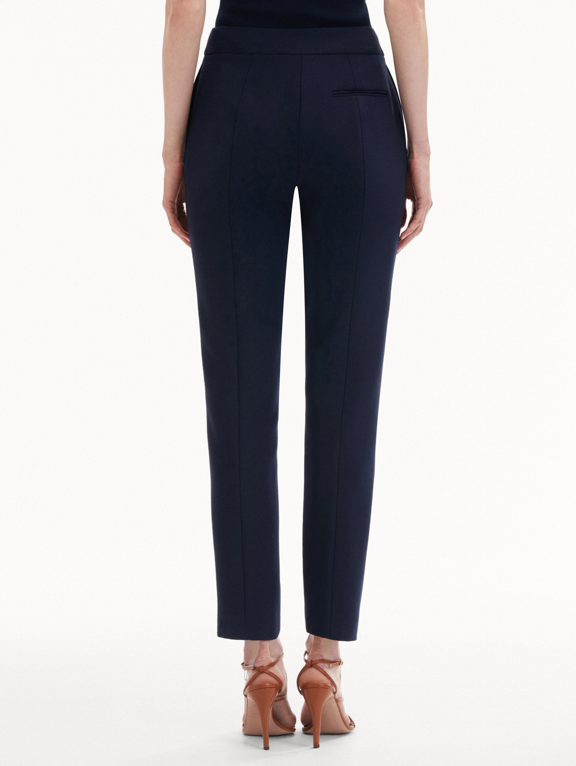 Zip-Front Skinny Pant Back View