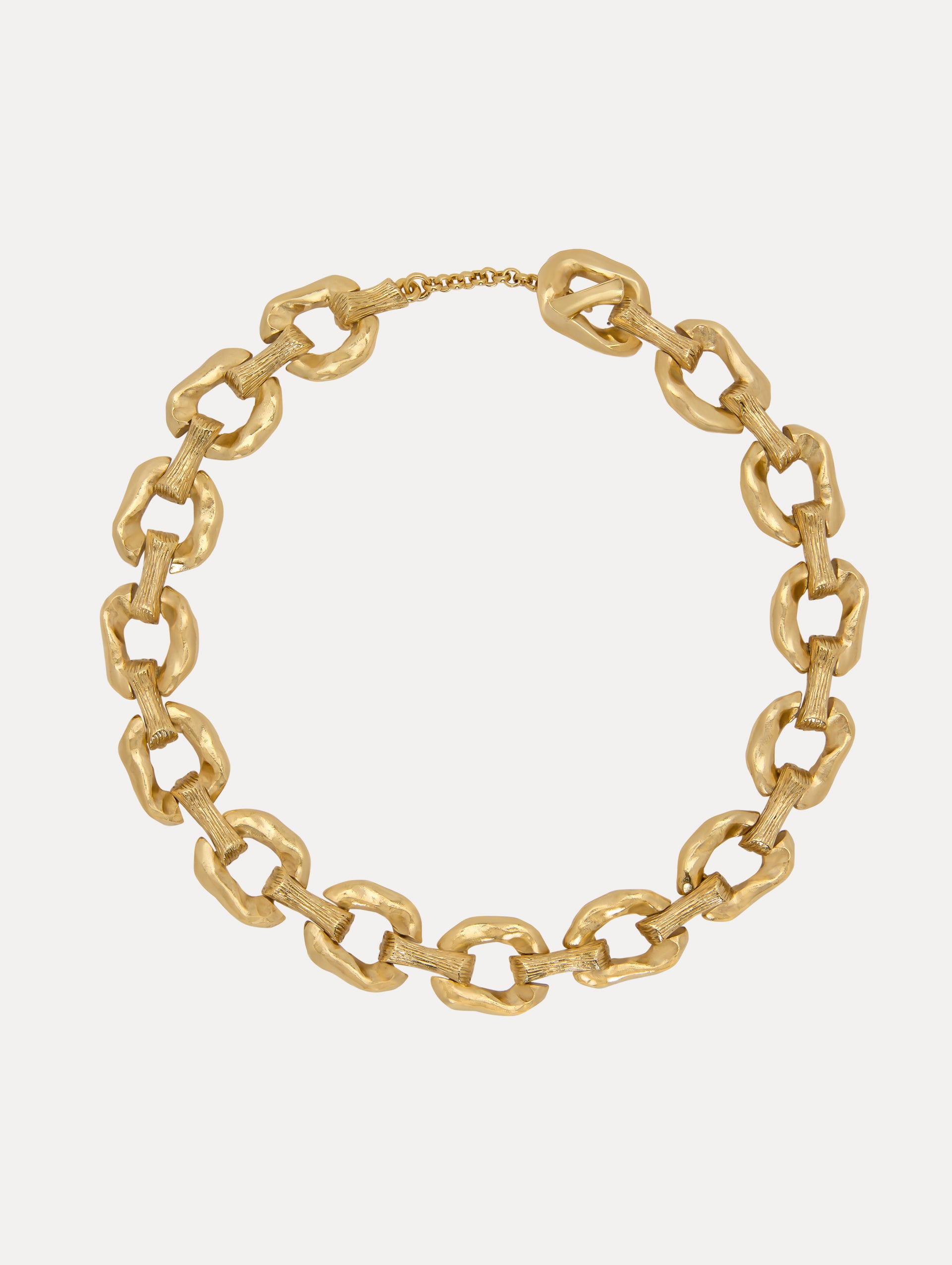 Oversized Chain-Link Necklace Front View