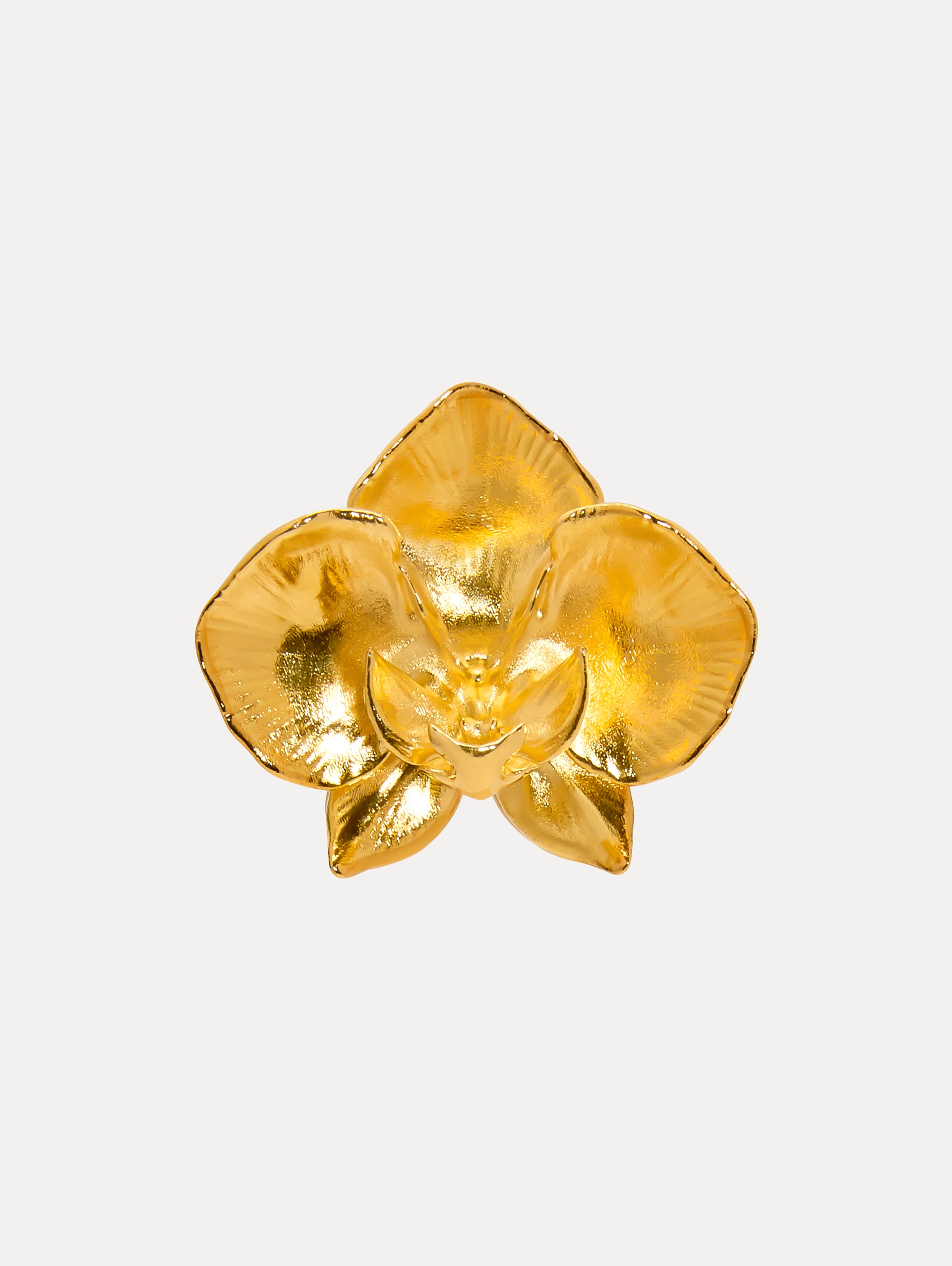 Large Orchid Brooch Front View