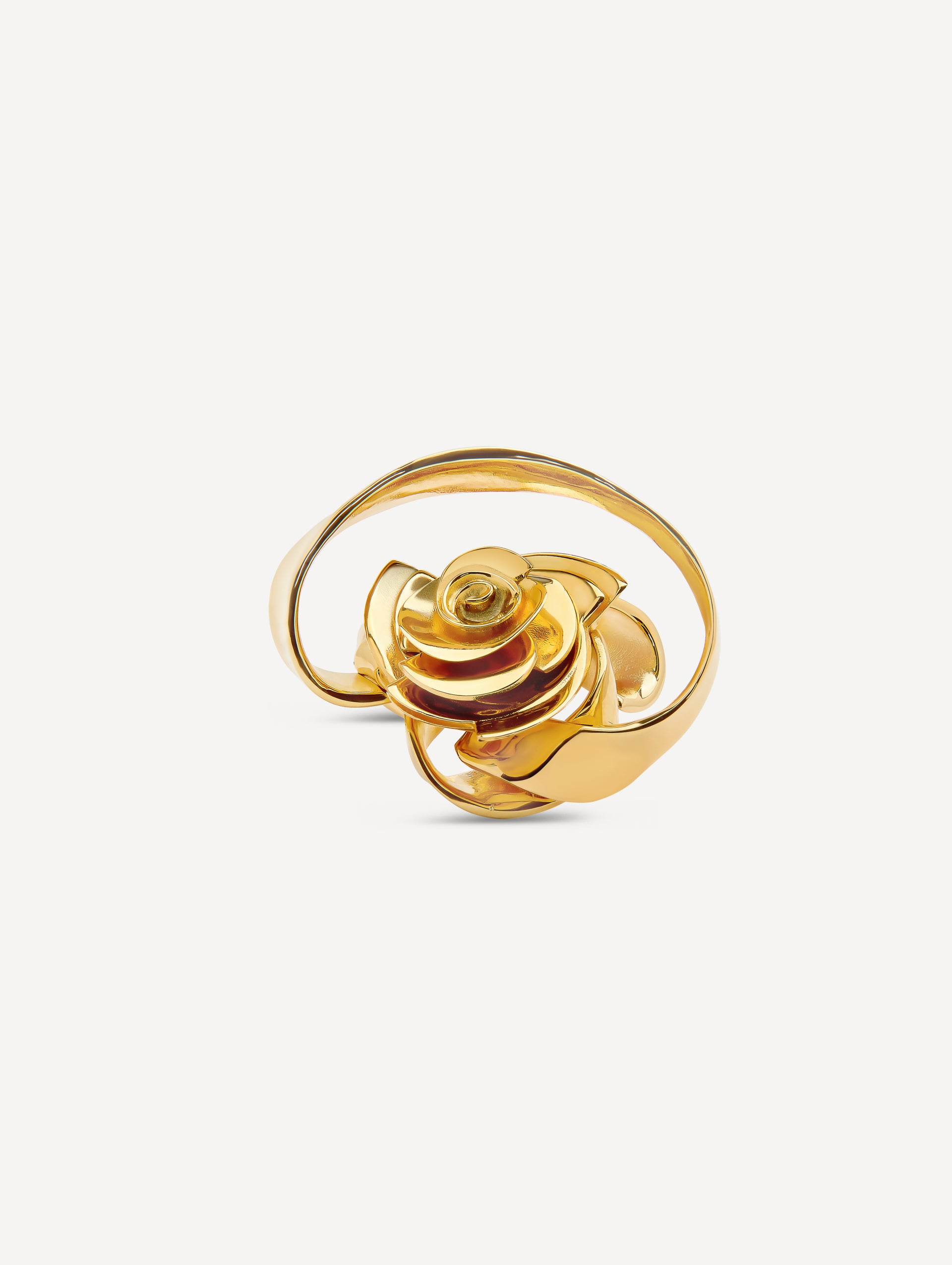 Geometric Rose Ring Front View